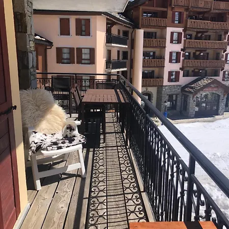 60 M2 Grand Balcon Plein Sud Arc 1950, Piscine, Sauna, Hammam Apartment